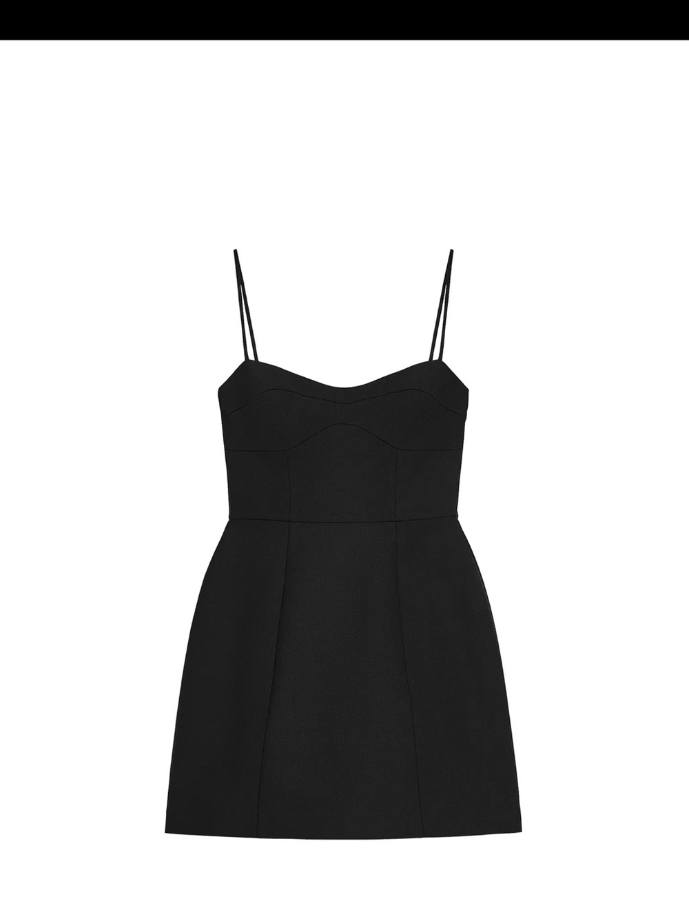 Classic Black Spaghetti Strap Mini Dress - Picture 4 of 5